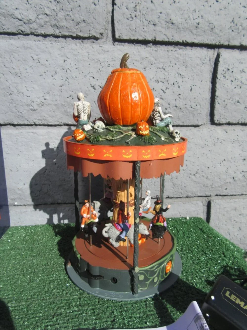 Lemax Spooky Town Eerie Go Round Halloween Village Carnival Ride 2018 #84331